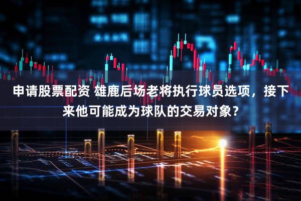 申请股票配资 雄鹿后场老将执行球员选项，接下来他可能成为球队的交易对象？