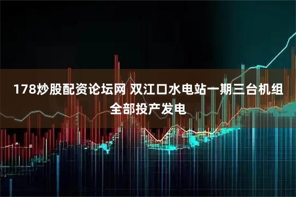 178炒股配资论坛网 双江口水电站一期三台机组全部投产发电